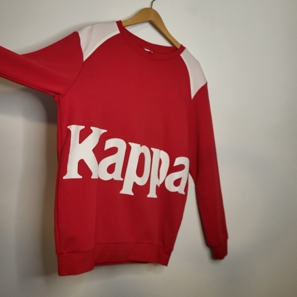Kappa Sweatshirt Bernel Red Man Size Large - Picture 3 of 11